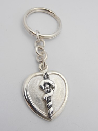 925 silver rod asclepius - rod,
