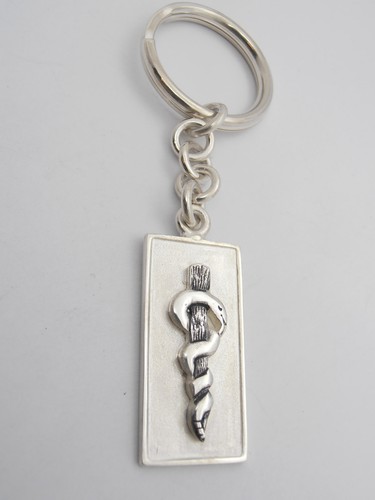 925 silver rod asclepius - rod, of