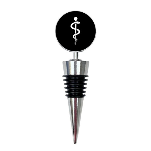 Rod asclepius wine bottle - of,