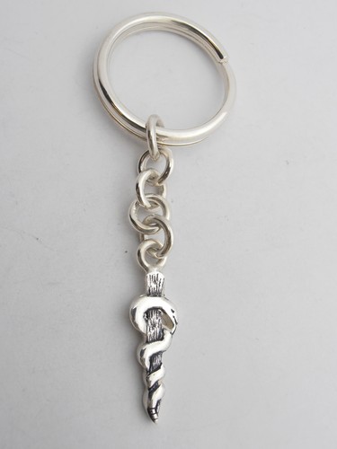 925 silver rod asclepius - of,