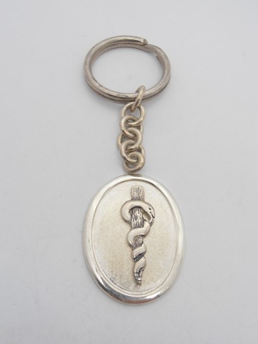 925 silver rod asclepius - silver,