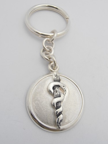 925 silver rod asclepius - 925, of